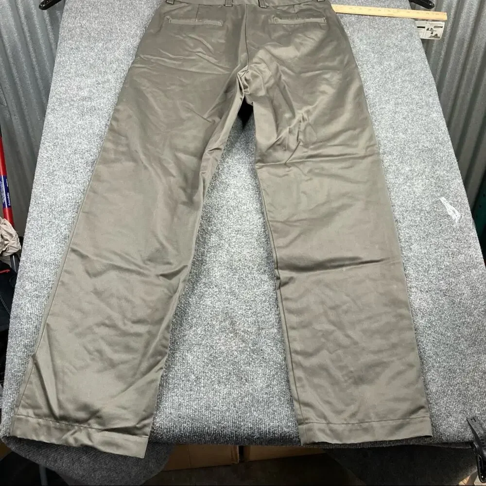 GAP Khaki Slacks like‎ new 34/34 Flat Front Grey Mens